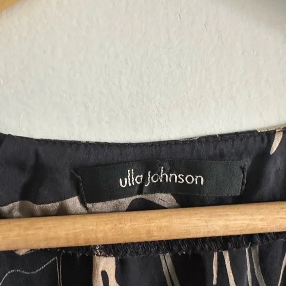 Ulla Johnson Silk Deer Black/ Gold Tunic Mini Dress size 2 EUC - Picture 4 of 8